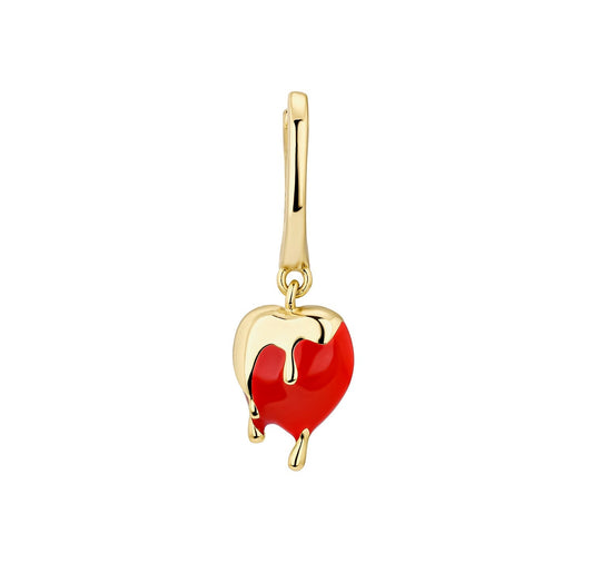 HEART-MELT HOOP PIERCING EARRING