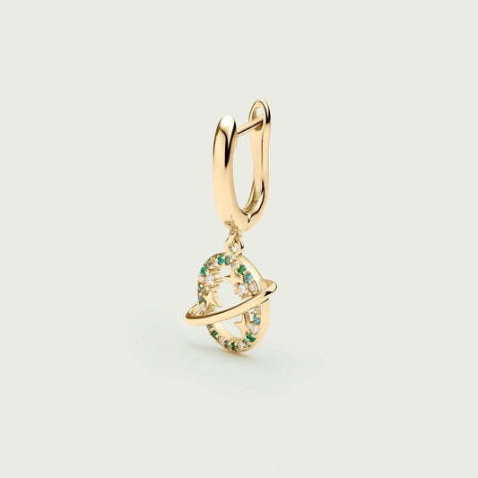 SATURN HOOP PIERCING EARRING