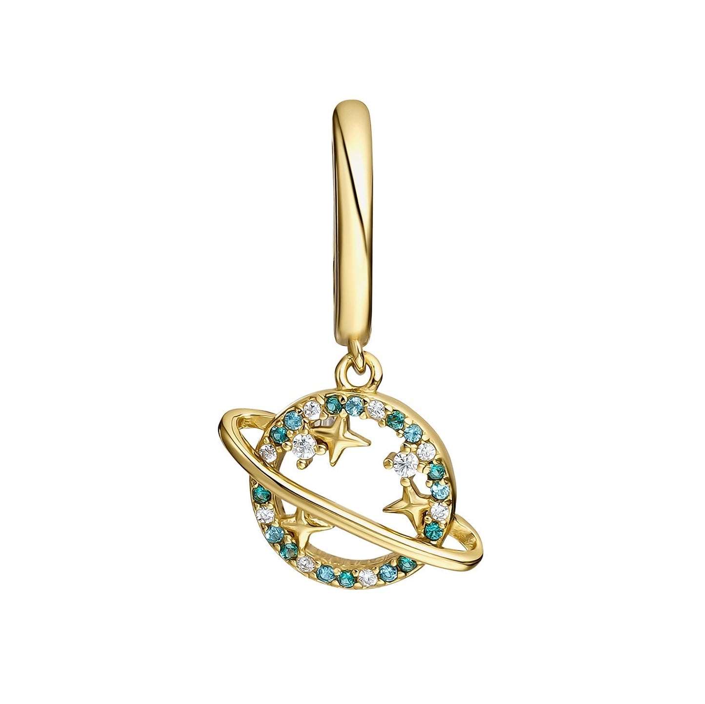SATURN HOOP PIERCING EARRING