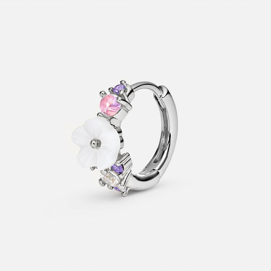 ARO PLATA AZALEA PIERCING EARRING