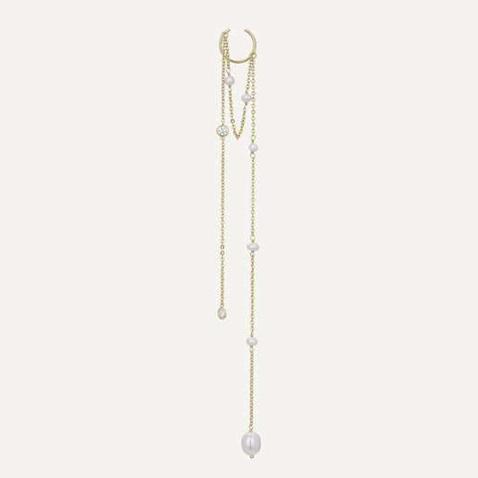 EAR CUFF PEARL-CASCADE