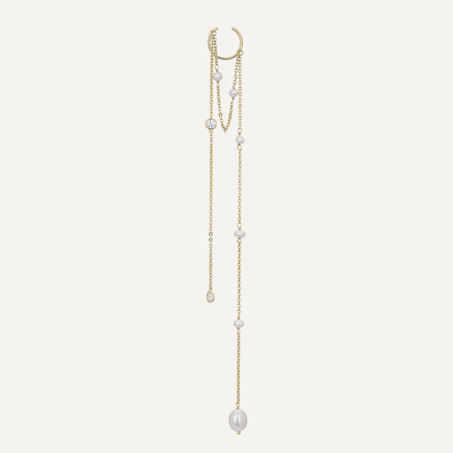 EAR CUFF PEARL-CASCADE