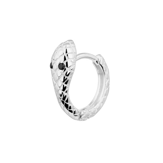SERPENT SILVER SINGLE EARRING