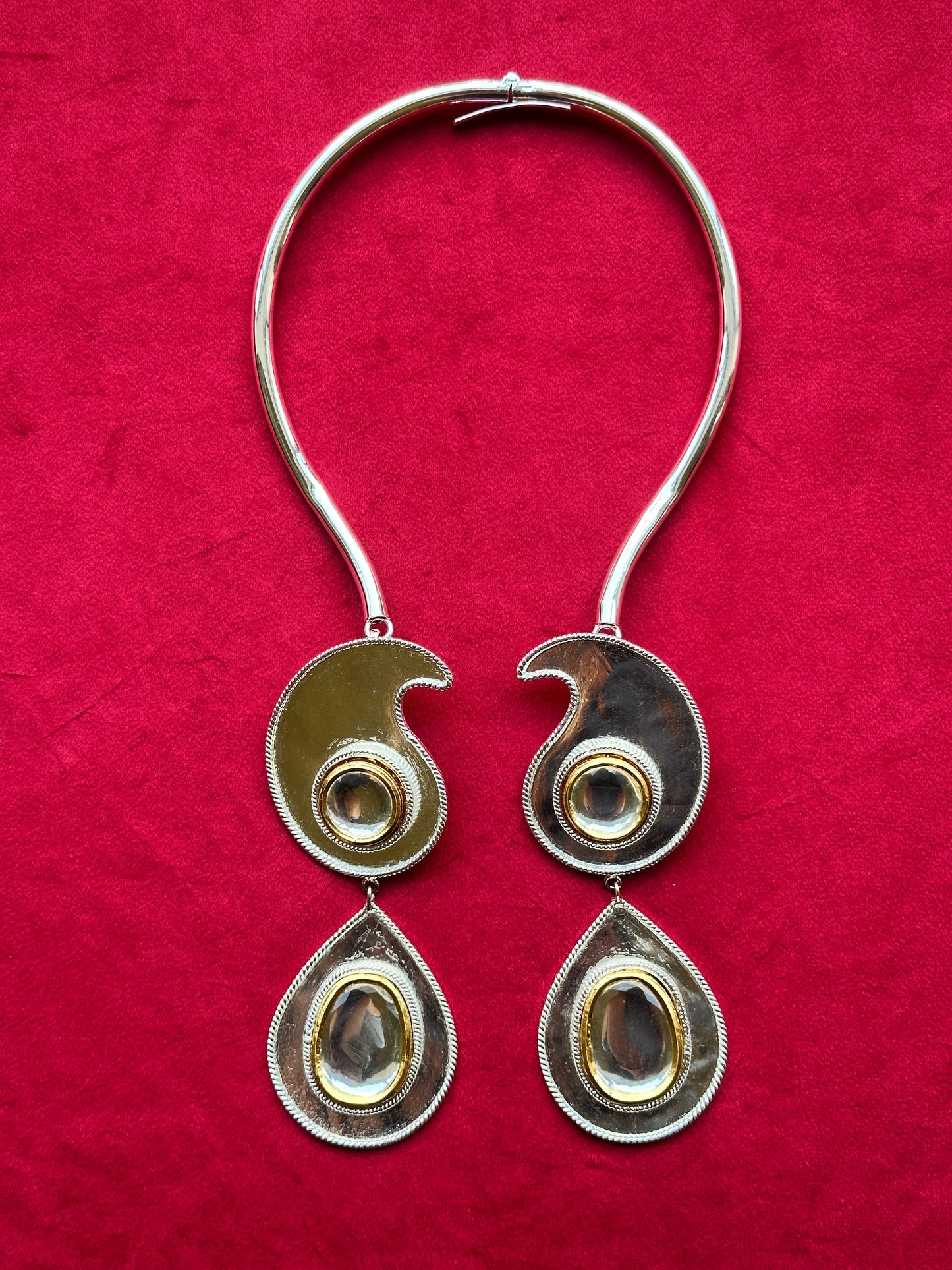 Polki Paisley Reverse Necklace
