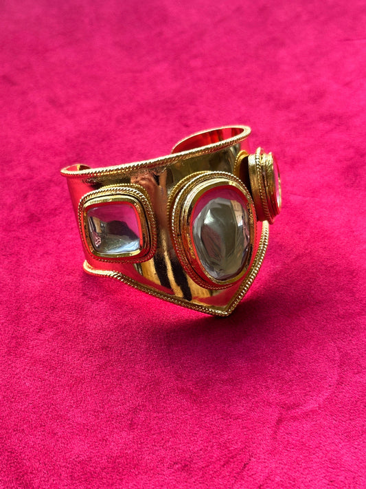 Polki Wonder Woman Handcuff Gold