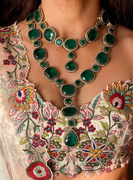 THE VERA MAALA SET - DEEP GREEN