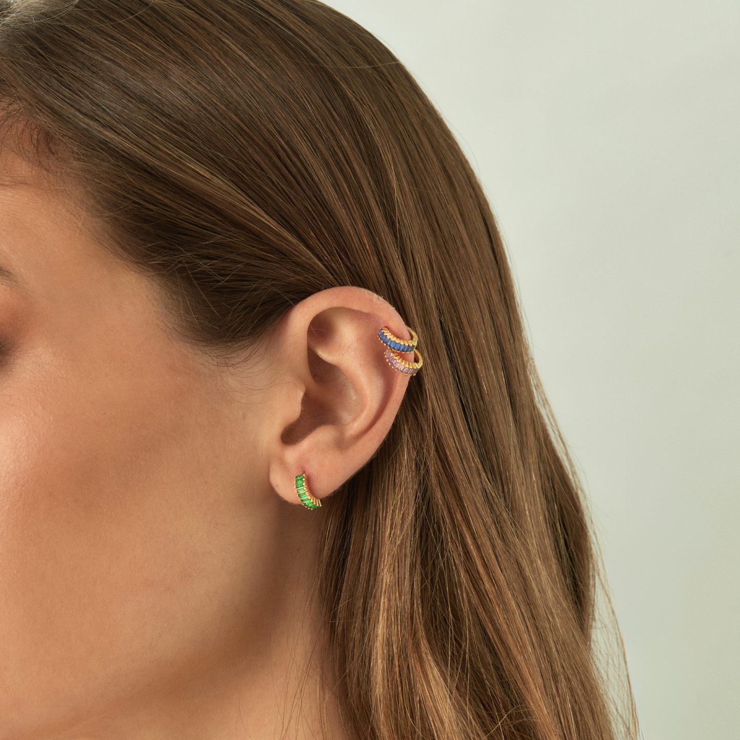AMAZONAS GREEN RIMS EARRING