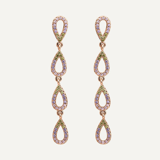 PINK CRYSTAL SERENADE EARRING