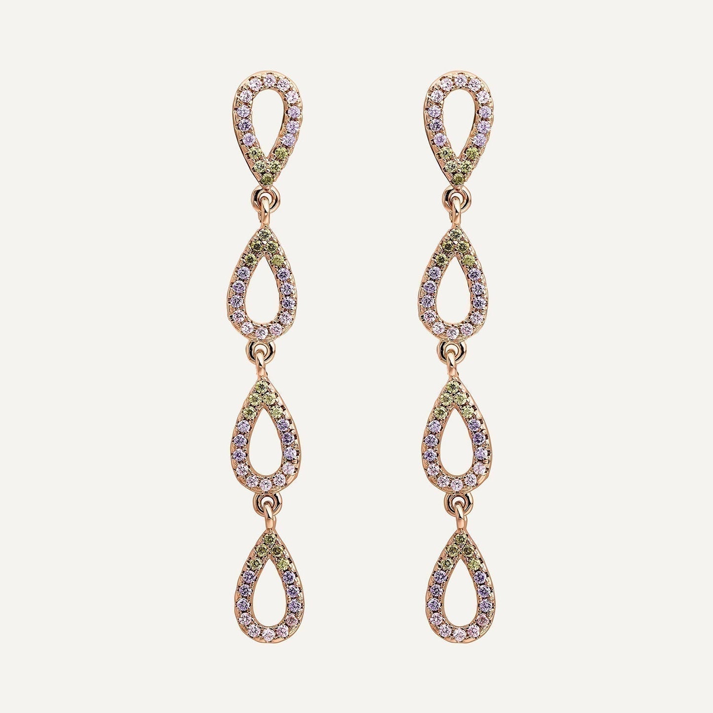 PINK CRYSTAL SERENADE EARRING