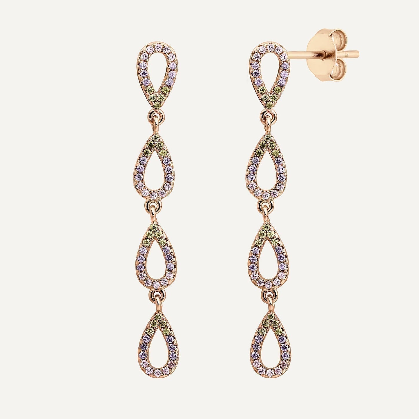 PINK CRYSTAL SERENADE EARRING