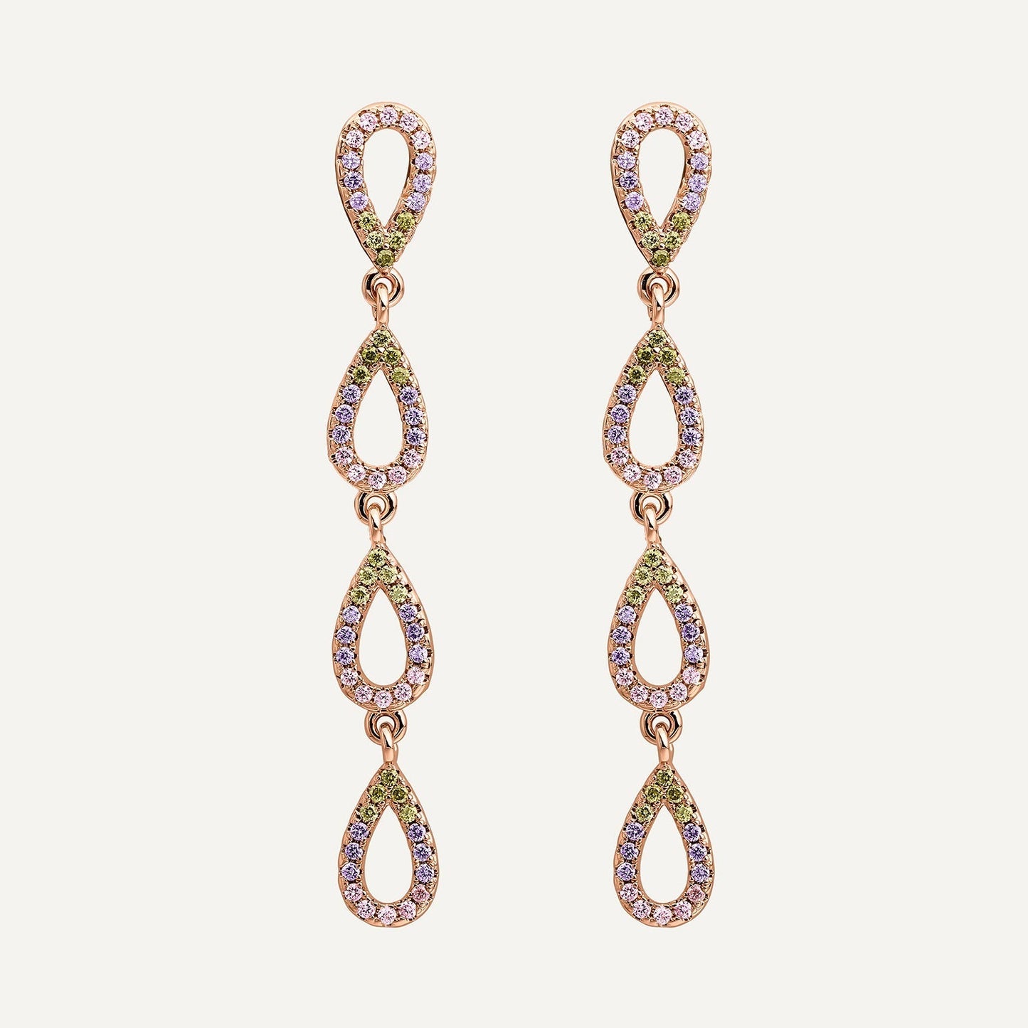 PINK CRYSTAL SERENADE EARRING