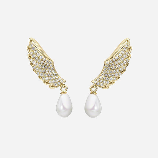 EARRING PEARL WINGS