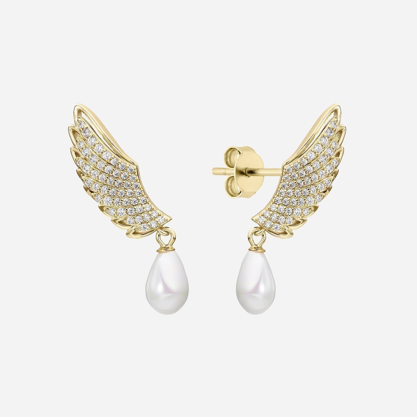 EARRING PEARL WINGS