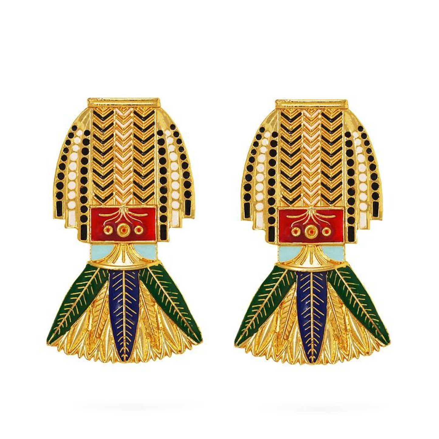 Cleopatra Earrings (Green)