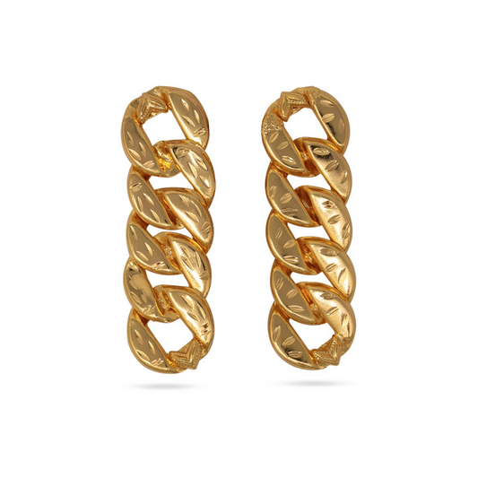 Link Chain Essential Earrings (Gold)