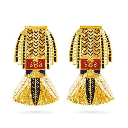 Cleopatra Earrings (White)