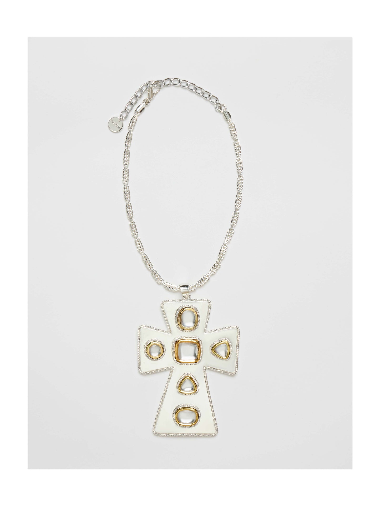 Polki Pope Medallion Necklace