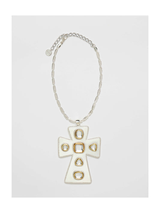 Polki Pope Medallion Necklace