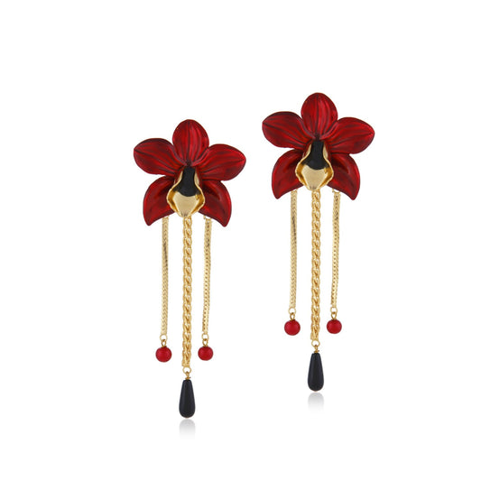 Metallic Orchids (Red)