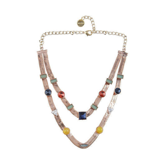 Two Layered Candy Necklace (Rose Gold)